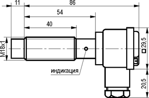 Габариты ISN ET41A-32N-8F-L